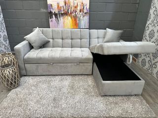 Sofá Cama Gris 210cm