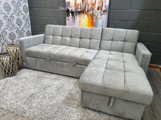 Sofá Cama Gris 210cm
