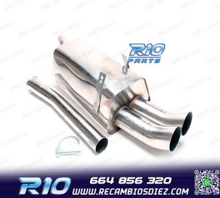 SILENCIOSO ESCAPE BMW SERIE 3 E36 L6 1991-1998 INOX x2 DTM
