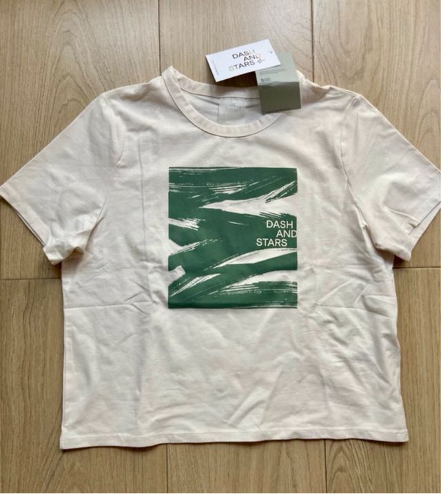 Camiseta Dash and stars beige