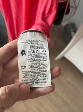 Vestido Tintoretto rosa bordado talla S