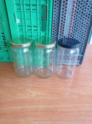 3 Tarros de Cristal 2 Litros cada uno
