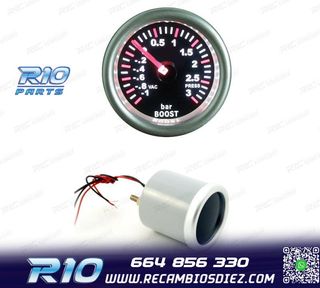 RELOJ PRESIÓN TURBO FONDO NEGRO ILUMINADO