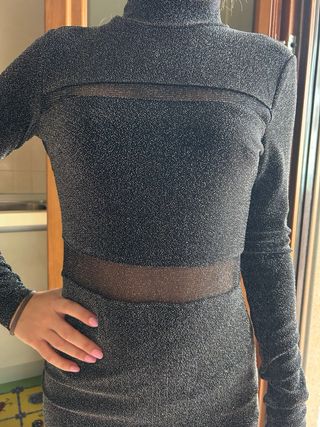 Vestito corto con brillantini