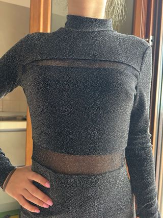 Vestito corto con brillantini