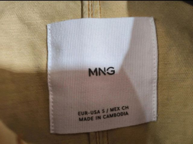 Cazadora Mango Talla S Beige