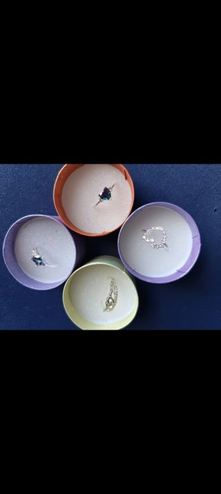 Anillos de Plata con Piedras Multicolor