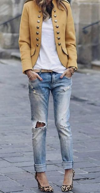 Chaqueta estilo militar 