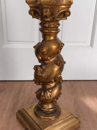 Lámpara antigua columna salomónica