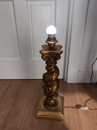 Lámpara antigua columna salomónica