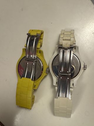 Relojes Marea Blanco y Amarillo