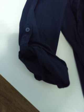 Camisa larga azul - sobretodo