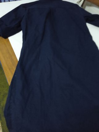 Camisa larga azul - sobretodo