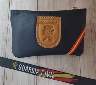 MONEDERO PIEL + PULSERA. SET 'GUARDIA CIVIL'