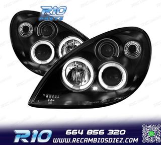 FAROS PARA CITROEN XSARA 99-04 OJOS ANGEL FONDO NEGRO