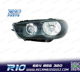 FARO IZQ PARA VOLKSWAGEN VW SCIROCCO 08-14 FONDO NEGRO