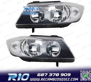 FAROS BMW E90 E91 BERLINA TOURING 05-08 FONDO CROMO