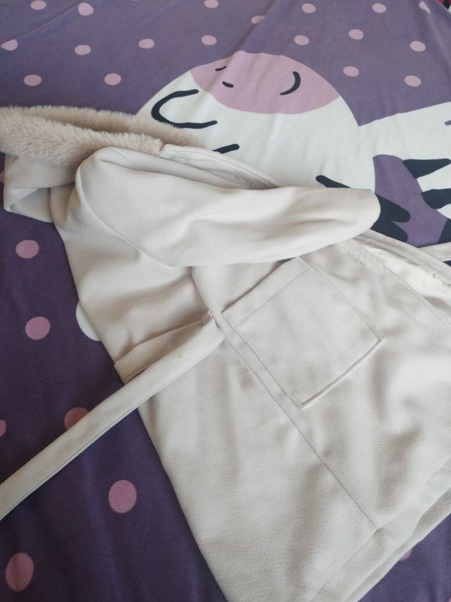 Abrigo paño beige 10 años