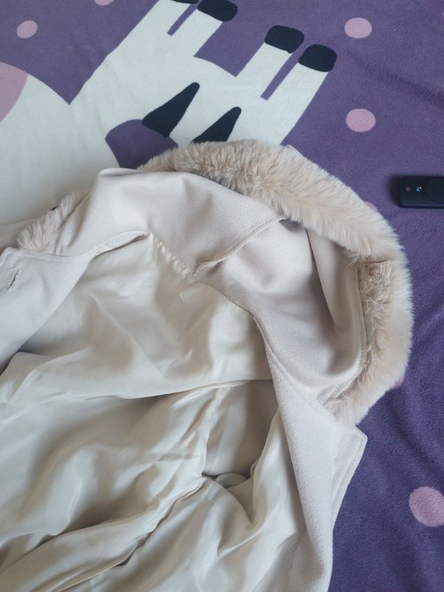 Abrigo paño beige 10 años