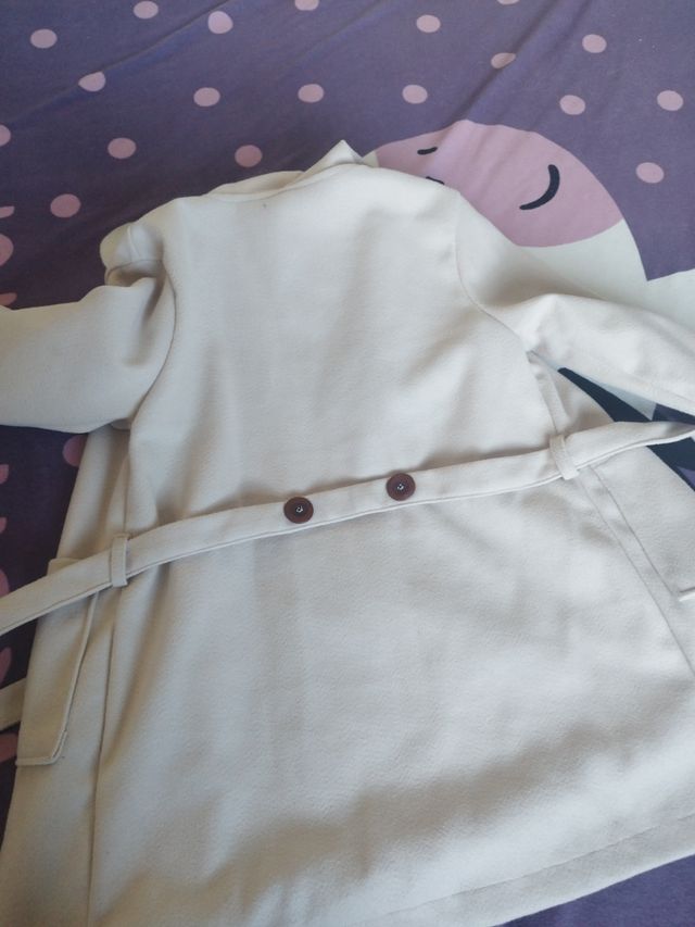 Abrigo paño beige 10 años