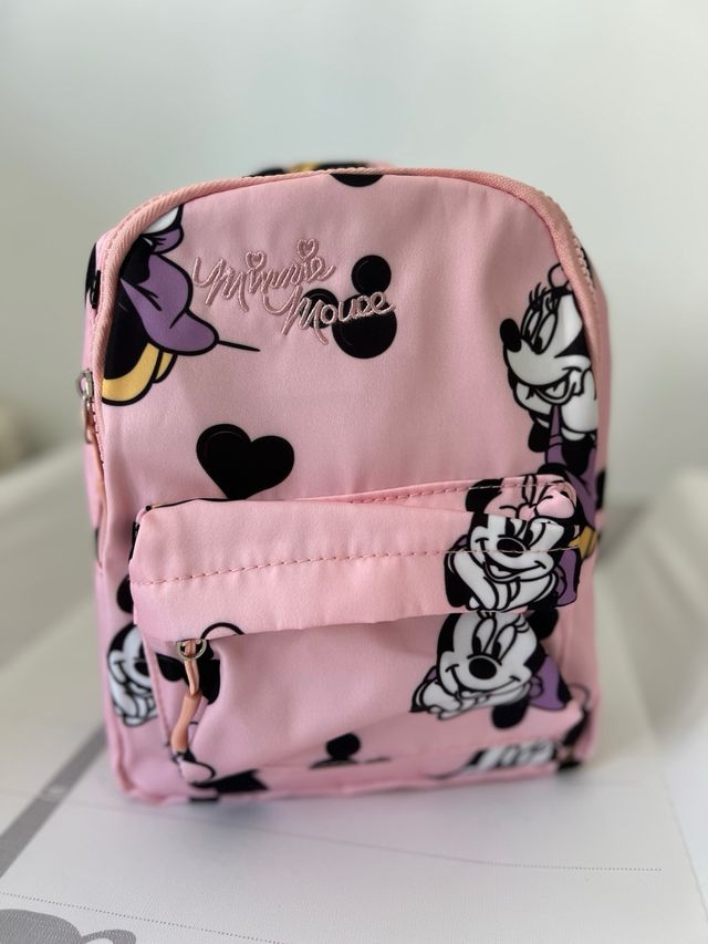 Mochila Minnie Mouse Rosa Guardería Infantil