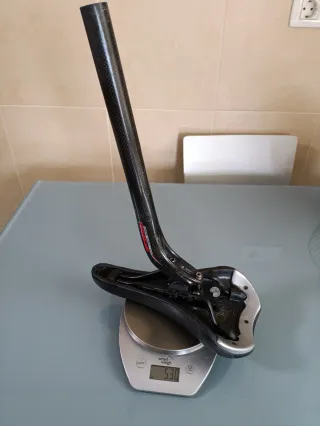 Tija sillín bici carbono FSA