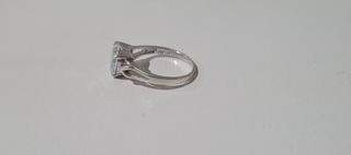 Anillo Plata Ley 925 con piedra Corazón 