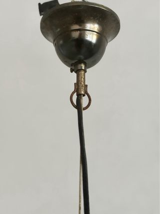 Lampadario vintage in vetro decorato anni ‘70 ‘80