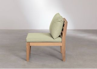 Sofá modular de jardín madera acacia
