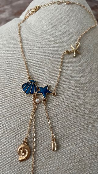 Collana estiva con pendenti a tema marino