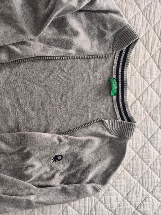 Chaqueta Benetton niño gris Talla 3XL