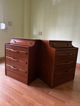 Mesitas vintage madera maciza (1900)