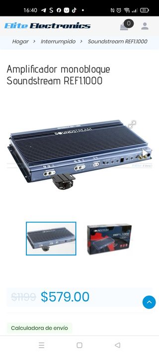 Etapa Amplificador Soundstream Monoblock 1000W RMS