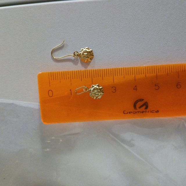 Set Orecchini e Pendente Bambina Oro 18kt