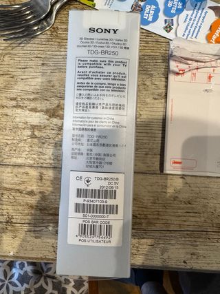 Pack 3 Gafas Sony 3D TDG-BR250