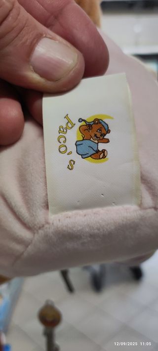 Orsetto peluche rosa con cappuccio 