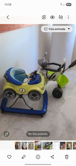 Coche Andador y Carrito Paseo Bebé