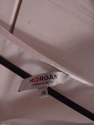 Camisa Morgan Blanca Rota