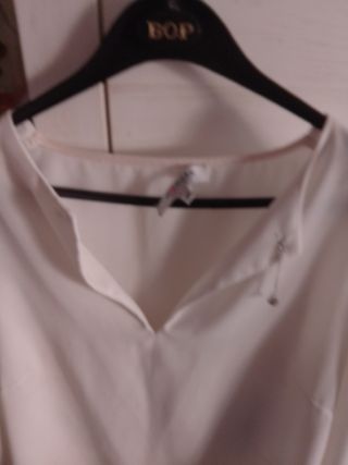 Camisa Morgan Blanca Rota