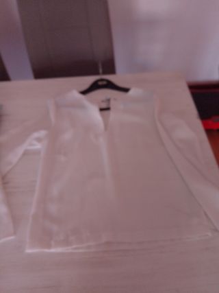 Camisa Morgan Blanca Rota