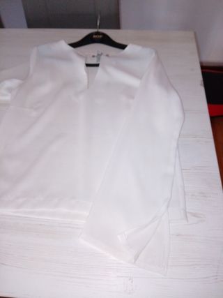 Camisa Morgan Blanca Rota