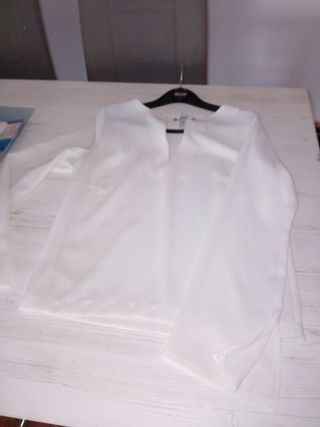 Camisa Morgan Blanca Rota