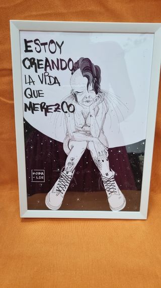 Ilustración enmarcada PRINTS