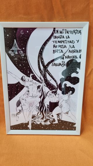 Ilustración enmarcada PRINTS