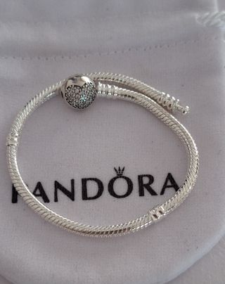 Pulsera Pandora Talla 18cm Plata