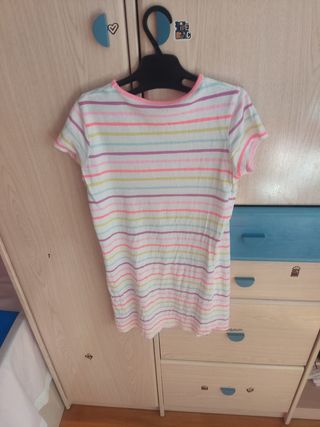 Pijama niña INEXTENSO rayas unicornio Talla M