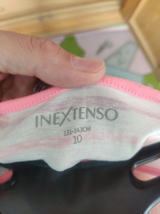 Pijama niña INEXTENSO rayas unicornio Talla M
