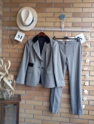 Traje Lana Purificación García Gris