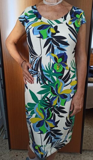 Vestito estivo donna fantasia floreale taglia L