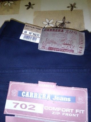 Jeans Carrera Uomo Taglia 46 Blu
